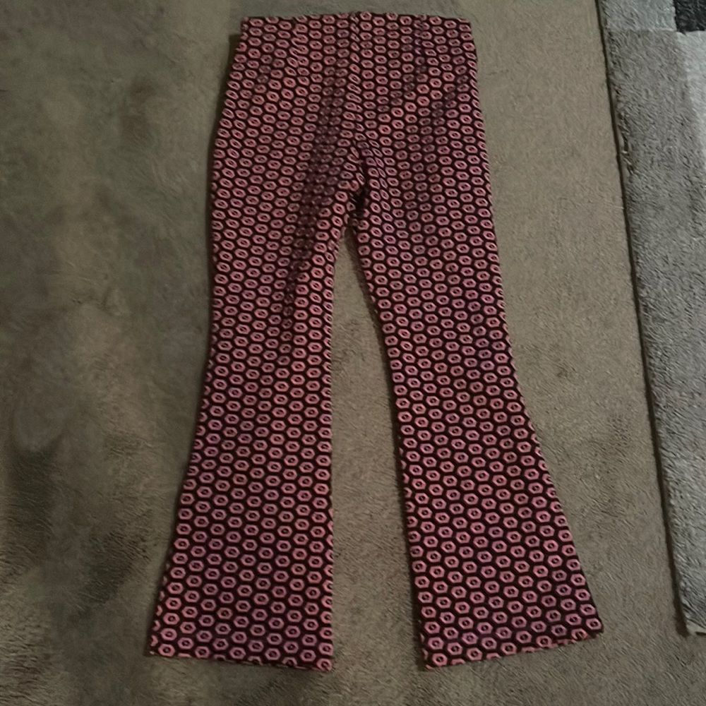 Zara metro checkered flair pants..
